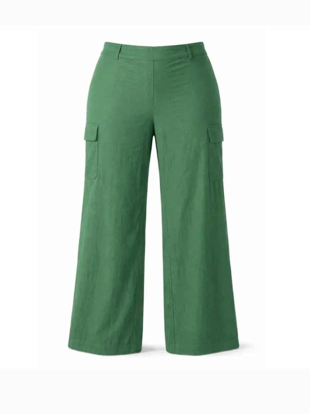 Lane Bryant Green Wide-Leg Cargo Pants